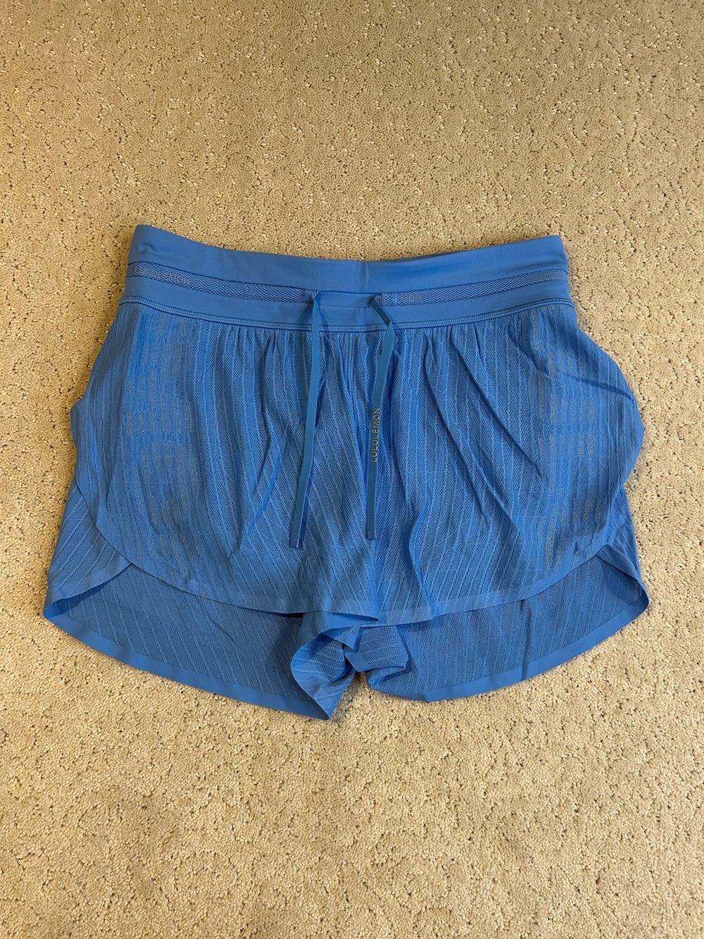 NWT Lululemon Fast and Free Airflow MR Run Short 3” Poolside Blue Size 6